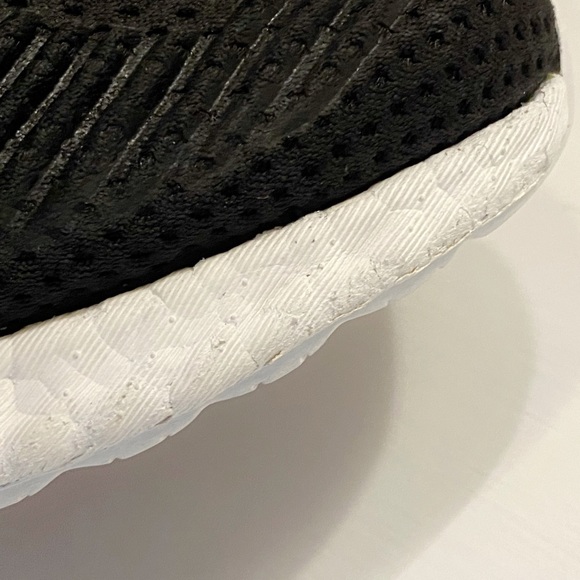 Adidas Parkey Alphaboost Alpha Boost black white mesh no tongue lace up sneakers - Picture 10 of 11